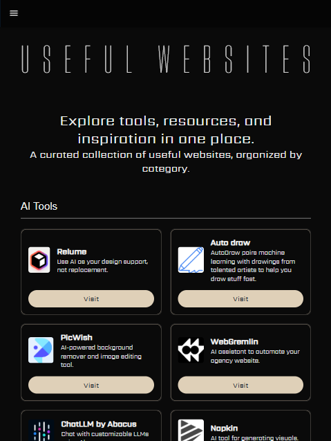Useful Websites preview